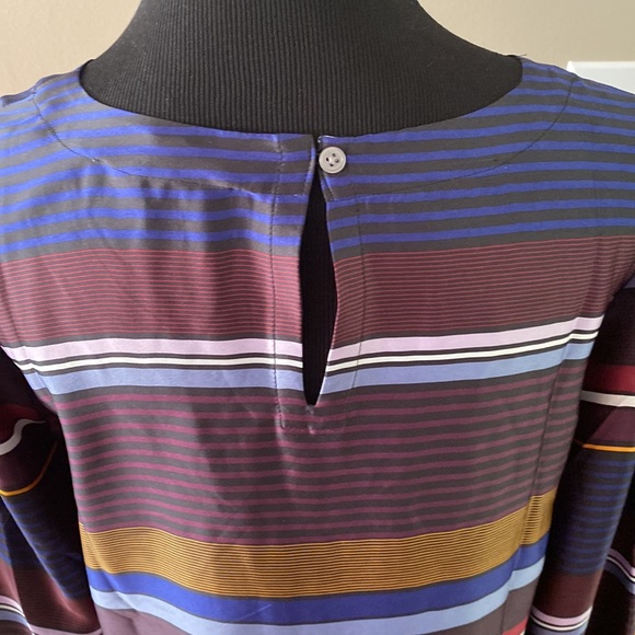 NWOT Loft Striped Blouse - Picture 7 of 9